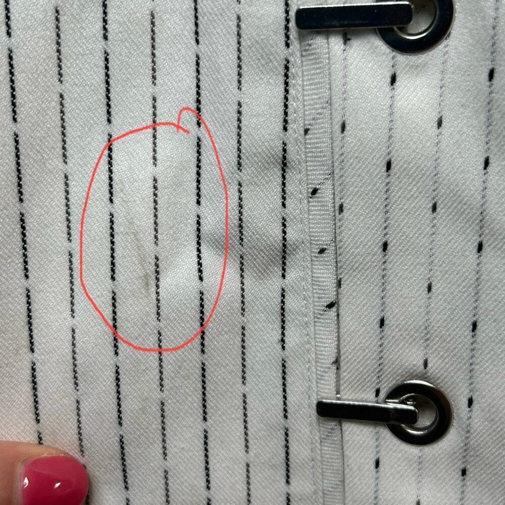 Chelsea and Walker Farrah Flared Pants Size 8 Grommet Detail Fireman Closure - Picture 16 of 16
